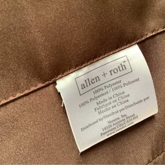 Allen & Roth Valance for 1 window brown pleated in good shape - Picture 3 of 5